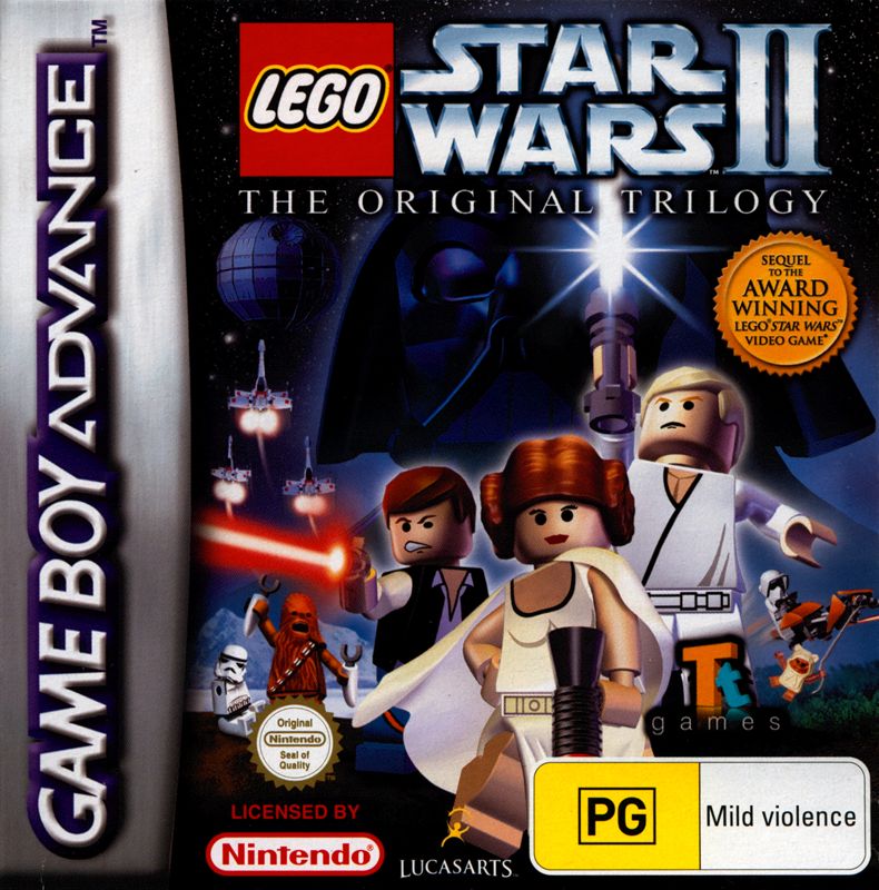 LEGO Star Wars II Original Trilogy box art for GameBoy Advance